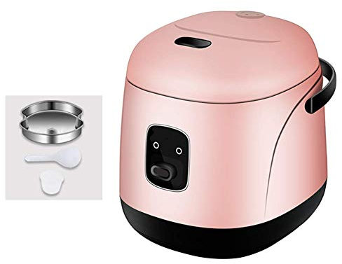 LTDDZZ Olla Arrocera, Olla Arrocera con Vapor Y Cesta de Lavado, Olla Arrocera Portátil/Rosa
