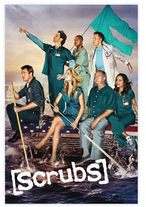 Poster auf Leinwand, Motiv: Scrubs, Schlafzimmer-Dekor, Sportlandschaft, Büro, Raumdekoration, Geschenk, ungerahmt, 30 x 45 cm