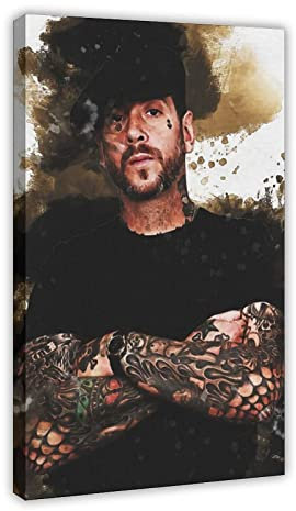 JINLIMAO Bild Auf Leinwand 60 * 80CM Senza Cornice Mike Ness Rock Music Singer Art Poster e Wall Art Picture Print Modern Family Room décor