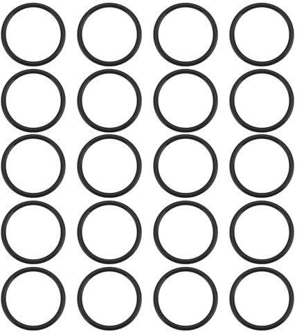 Be In Your Mind 20PCS Anillo de Sellado de Tapón Drenaje Cárter de Aceite Automóvil 18x22 Mm Anillo de Sellado de Caucho de Nitrilo 652540 90528145 Compatible con Opel Compatible con Febi