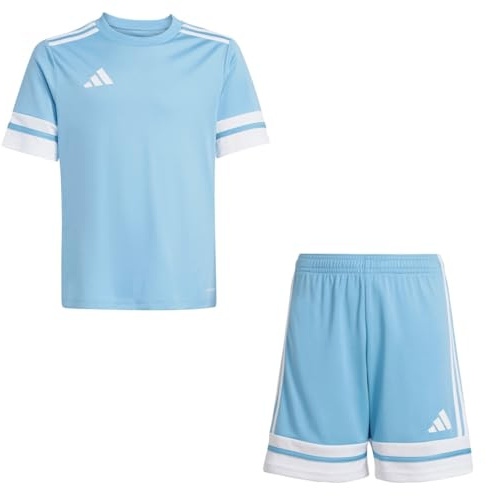 adidas Kinder Set Trikot + Hose Squadra 25 Team Light Blue/White 116