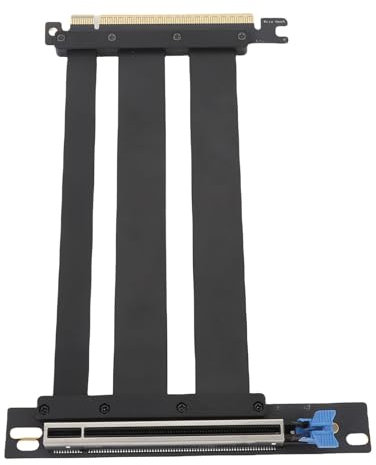 Bewinner PCIE 5.0 X16 Shield Riser Cable, 90 Grad Rechtswinkel GPU -Verlängerungskabel 128 Gbit/S für Gaming -PC, ITX -Builds, Server und Wasserkühlsysteme (40cm)