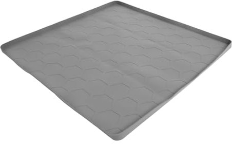 ULTECHNOVO estera del fregadero estera impermeable manteles de silicona bajo protector de sumidero alfombrilla de encimera colchoneta sobre el escurridor del fregadero caucho Gris