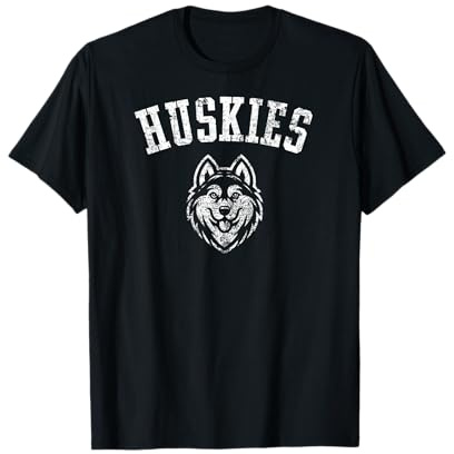 Huskies Maskottchen für Jugendteams, Spieler und Fans im Used-Look T-Shirt
