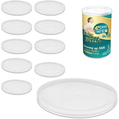 JYNXOR 10 Stück Dosendeckel 300g, Deckel für Dosen, Waschbar Dosendeckel Deckel für Katzen & Hundefutter Dosen, Konservendosen für Aufbewahrung Lebensmittel Tierfutter Katzenfutter Hundefutt(75mm)