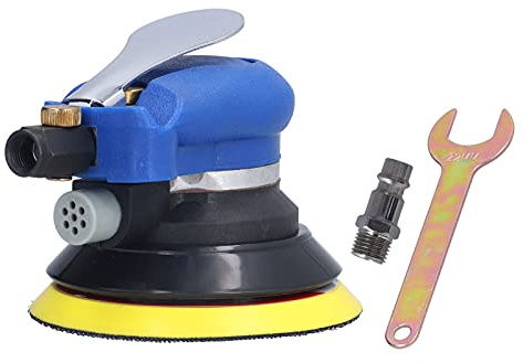 Exzenterschleifer 125mm, 10000 U/min, Luft Orbital Schleifmaschine, Präzise CNC Bearbeitung - Schnelles Schleifen, Hohe Effizienz, Für Metall - und Holzarbeiten (EU-Stil)