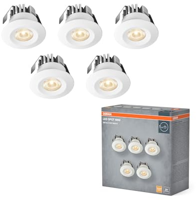 Osram Mini Spot LED Einbaustrahler Set 6W Weiß IP44