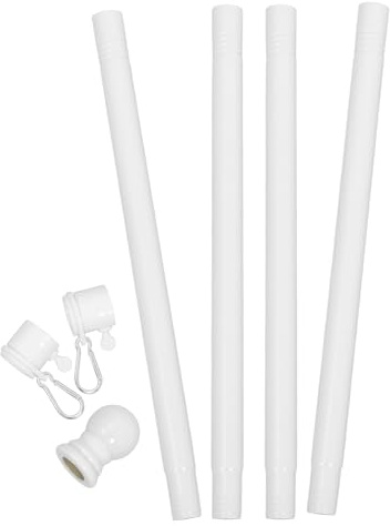 Drehbarer Wandfahnenmast 1 Satz aus Edelstahl Abs mit Anti Verheddern
