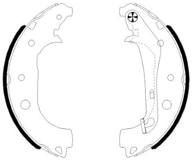 TMD Friction Services 91081600 Bremsbackensatz