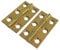 Dzina Charnière à bout en laiton massif 50 mm x 28 mm (1 paire)