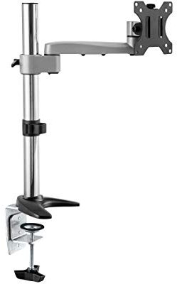 RICOO Monitor Halterung 1 Monitor TS1611 höhenverstellbar Arm Halter für 13-32 Zoll schwenkbar Bildschirmhalterung Arme neigbar Tischhalterung Bildschirm VESA 75x75 100x100 Monitorhalter