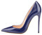 EDEFS Damen Klassische Pumps Bequeme High Heels Elegante Schuhe Spitze Damen Pumps Navy Größe EU38