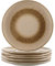 LEONARDO HOME 018534 MATERA 6er Set Teller, Keramik, beige