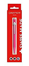 Caran d'Ache 849 Kugelschreiber fluoreszierendes Pink (849.690NN), Mehrfarbig, 14cm