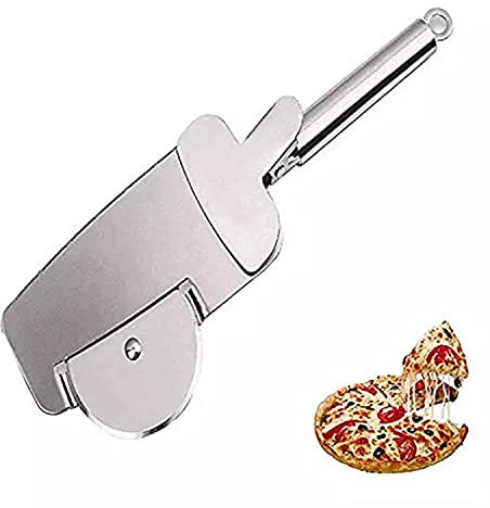 KHJ-T Pizza Cutter, 4 in 1 Pizza Cutter Wheel Roller Slicer for Pizza Oven, Stainless Pizza Paddle Shovel, Light Weight, Easy to Clean