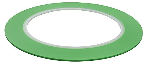 JINBING Fine Line Finline Lot de 4 rouleaux de ruban de masquage en vinyle Vert 1,5 mm