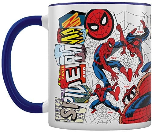 Pyramid International Spider-Man (disfraz atemporal) taza interior azul C