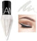 Liquid Glitter Shiny Eye Liner Cosmetics High Pigment Shimmer Sparkling Silver Metallic Eyeliner Colorful Pearlescent Long Lasting Eye Liner for Wedding Party Cosplay Eye Makeup # 01
