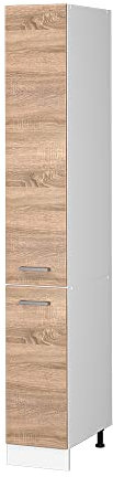 Vicco Apothekerschrank R-Line, Medizinschrank für die Küche, Sonoma/Weiß, 30 cm