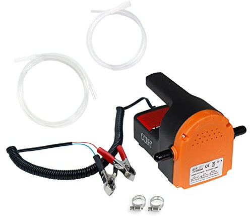 CCLIFE Portatile Pompa Estrattore 12V 60W Estrattore Olio Motore, Pompa Di Trasferimento Diesel Pompa Aspira Olio per Auto/Motocicli/Barche