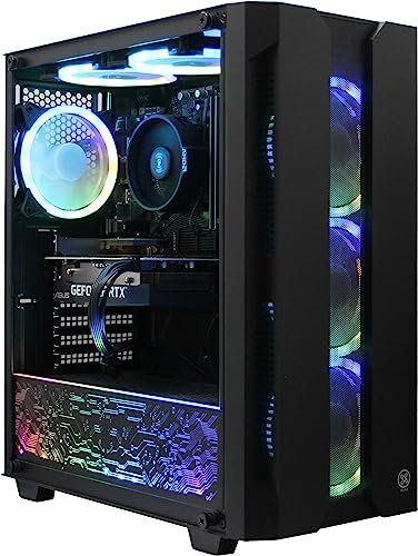 XUM Elite Gaming PC: Intel Core i5-10400F, GTX 1650 4GB, 32GB DDR4 RAM, 512GB NVMe SSD, 1TB HDD, 500W PSU, aRGB, WiFi, Windows 11
