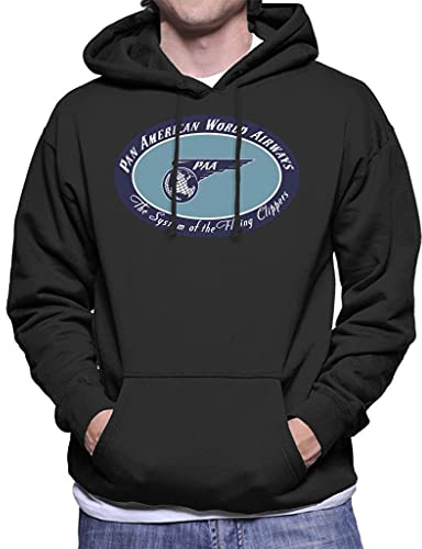 All+Every Pan Am The System of The Flying Clippers Men's Hooded Sweatshirt Black