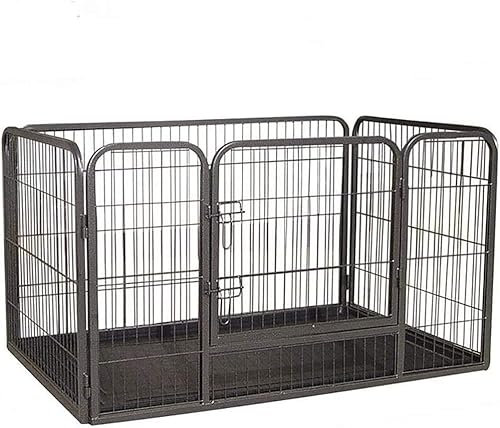 Doggy Style Heavy Duty Whelping Pen With Abs Tray Puppy Play Pen Puppies Cage Crate Cartes Cages Dog Training Playpen for Dogs and puppies (X-Large)