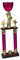eberin · Säulenpokal Serie Montana, Gold-pink, mit Wunschtext, Größe 62,3 cm