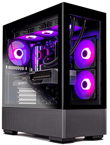 Skytech Azure Gaming PC - AMD Ryzen 7 7700X 4.5GHz, Nvidia RTX 4070, 1TB NVME SSD, 32GB DDR5 RAM RGB, 650W Gold PSU, 360mm AIO, 11AC Wi-Fi, Windows 11 Home 64-Bit