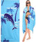 Lakpopya Strandtuch Groß, Mikrofaser Handtuch Badetuch Strandhandtuch 180x75, Sandabweisend Schnelltrocknend Microfaser Badetuch Groß, für Strand/Poolside/Strandstühle (Kokosnuss Delfin)