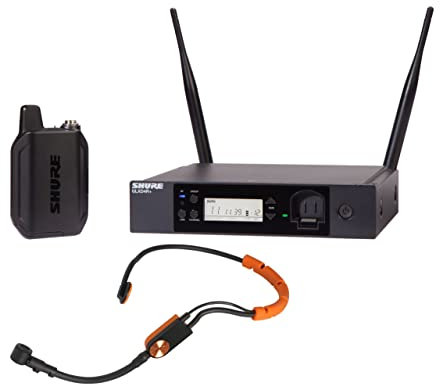 Shure GLXD14R+/SM31 Dual Band Pro Digital Wireless Mikrofonsystem für Fitness, Aerobic.