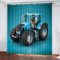 HABEAT 3D Traktor Vorhang Abdunkelnde Cartoon Traktor Polyester Vorhänge mit ösen 2er Set Gardinen Blickdicht Verdunkelungs Geräuschreduzierung für Schlafzimmer Wohnzimmer B 234 X H 137 cm
