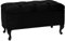 LORDLY Sitzbank mit Stauraum MODIANO BL 81x42cm – schwarz Velourstof, Sitztruhe, Aufbewahrungsbox, Polsterbank mit Samtbezug für Wohnzimmer, Schlafzimmer, Diele