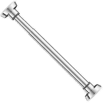 Generic Verstellbare Kleiderstange, Spannstange Ohne Bohren, Duschvorhangstange, Garderobenstange, Edelstahl Teleskopstange für Schlafzimmer Schrank Kleiderschrank Badezimmer Hängestange, 70cm 110cm