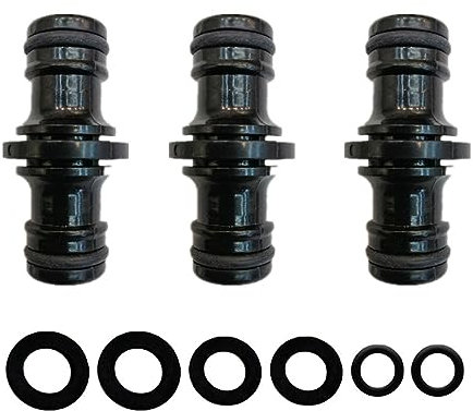 YAAVAAW 3Pack Male Hose Connectors - Double Ended, Garden Hose Pipe Extender for Irrigation