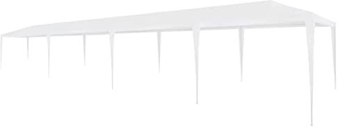 PURADAY Partyzelt 3x12 m PE Weiß Gartenzelt Outdoor Zelt Partyzelt Wasserdicht Stabil Balkon Zelt Zelt Pavillon Bierzel für Beschattung/Sonnenschutz in Verschiedenen Outdoor-Aktivitäten