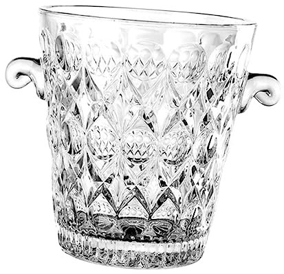 Didiseaon ice Bucket Wine Cooler Bucket Beer Bucket Bucket Glass Wine Chiller Wine Chiller Bucket Clear Wine Chiller Party Wine Cooler Glass Storage Holder Storage Rack Vintage
