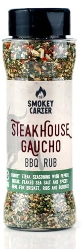 Steakhouse Gaucho BBQ Rub Shaker | The Smokey Carter | Robust steak seasoning | Great on burgers, brisket, ribs, roast potatoes or as an all purpose sesoning
