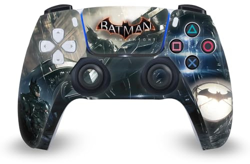 Head Case Designs Officially Licensed Batman Arkham Knight Batman Graphics Vinyl Faceplate Sticker Gaming Skin Decal Cover Compatible With Sony PlayStation 5 PS5 DualSense Controller