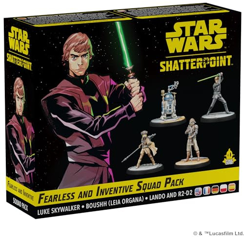 Asmodee, Star Wars: Shatterpoint – Fearless and Inventive, Squad Pack | Tabletop, Tactical miniatures game for 2 players, 90-120 minutes, strategy game for ages 14+, multilingual
