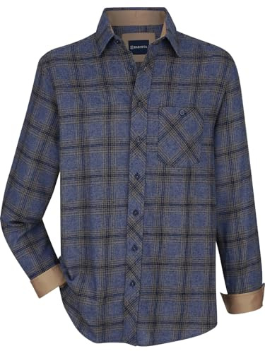 BABISTA Herren Hemd Milantara | Freizeithemd in Twill-Qualität – langlebig, atmungsaktiv und pflegeleicht, mit Brusttasche, 100% Baumwolle, große Größen