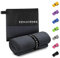 ZENACROSS Mikrofaser Handtuch mit Transportbeutel - Schnelltrocknendes und vielseitiges Fitness Handtuch - Sporthandtuch Größen XL - Dunkelgrau - 90x180cm