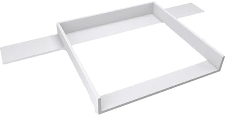 regalik Cambiador con Tablero para Hemnes, Accesorio para Cambiador para Cómodas de 50x160 cm, Accesorio Desmontable para Cambiador, Paneles Frontales Rectos, Blanco