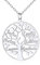 Custom4U Collier Pendentif pour Femme Arbre de Vie Personnalisé 5 Prénoms Ras du Cou Prénom Gravé Arbre Généalogique