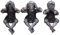 Nemesis Now DREI weise Ritter Figuren (Regalsitzer) 11 cm, Harz, Silber, See No Evil, Hear No Evil, Speak No Evil, sitzende Ritterfiguren, gegossen aus feinstem Harz, fachmännisch handbemalt
