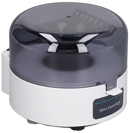 Mini Centrifugeuse de Paillasse 15W AC100-240V, Vitesse Variable Fixe 980xg, Opération Facile pour la Recherche Scientifique (Prise UE)