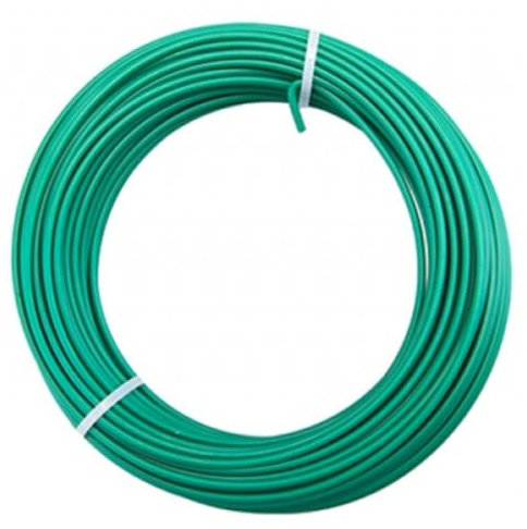 Navoys 20m x 2mm Green Garden Wire - Plastic Coated Weatherproof Plant Support, Climbing Plants Ties, Tomato Twist Ties, Supports Climbers for Fence and Trellis