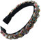 scicent Haarband Retro Kristall Haarschmuck Hochzeit Damen Elegant Strass Haarband für Frauen Mädchen Modische Antirutsch Haar Accessoires für Frauen Mädchen - 27805