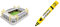 Borussia Dortmund BVB-3D-Stadionpuzzle, 74 Teile & BVB-Radiergummi-Stift