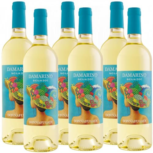 Vino Bianco Sicilia Doc | Damarino | Donnafugata | 6 Bottiglie 75 Cl | Eccellenza SIciliana | Idea Regalo